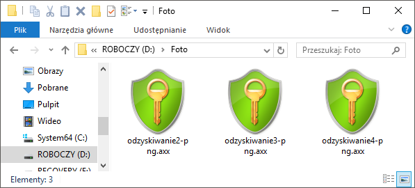 AxCrypt - zaszyfrowane pliki